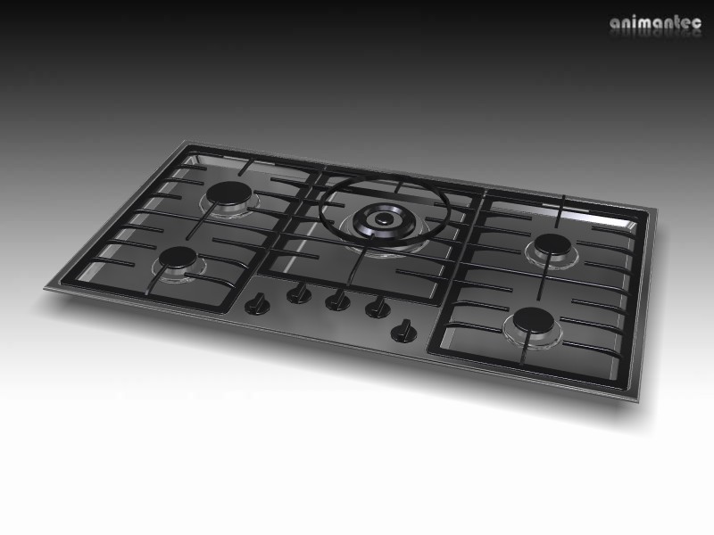 3D Modelle Kochfeld Gas Elektro Küchenplanung